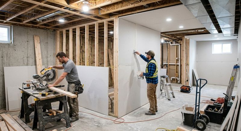 Finished Basement Renovation in Alpharetta, GA