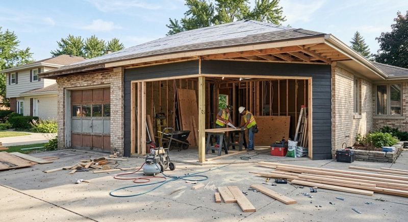 Garage Addition Construction in Conroe, TX