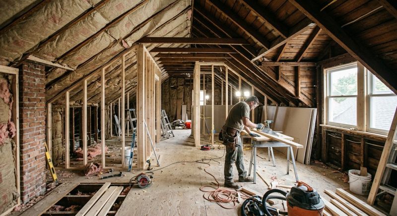 Attic Finishing in Conroe, TX