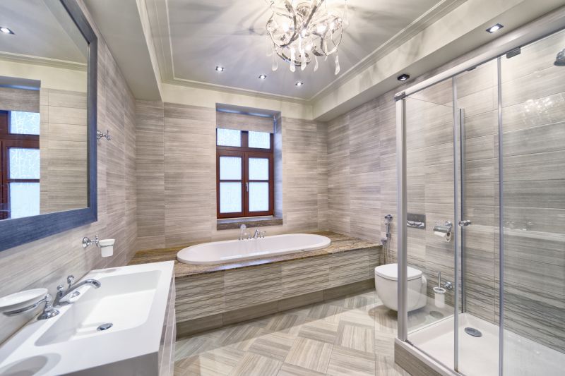 Elegant Bathtub and Shower Combo