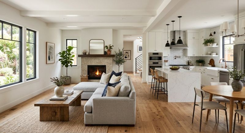 Living Room Renovation in Conroe, TX