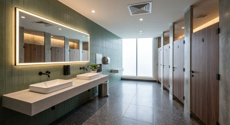 Office Restroom Renovation in Denver County, CO